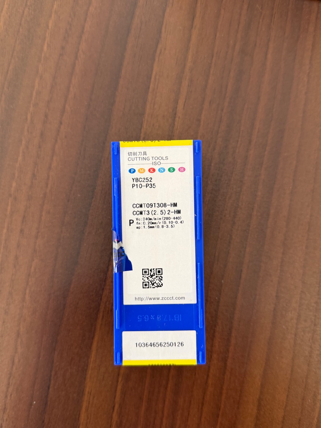 اینسرت زد سی سی مدل CCMT09T308-HM کد YBC252 بسته 10 عددی